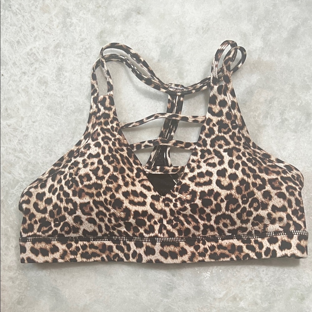 ZYIA Leopard Print Sports Bra size medium- new without tags